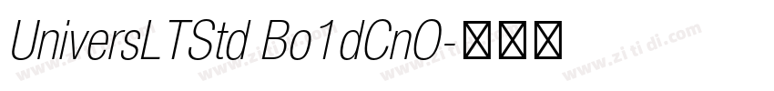 UniversLTStd Bo1dCnO字体转换